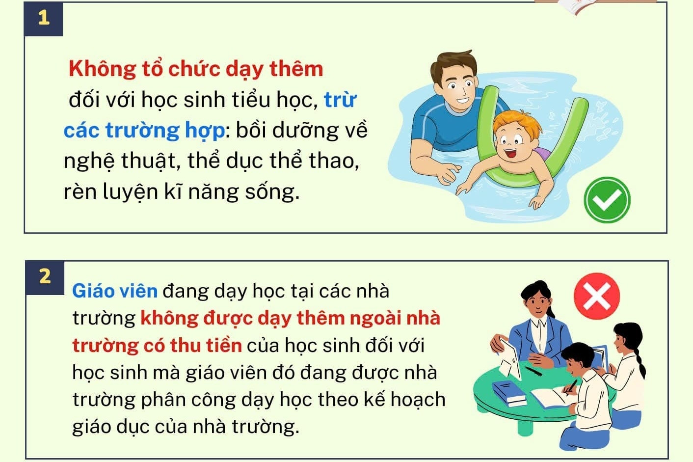 Trường hợp nào giáo viên không được tổ chức dạy thêm?