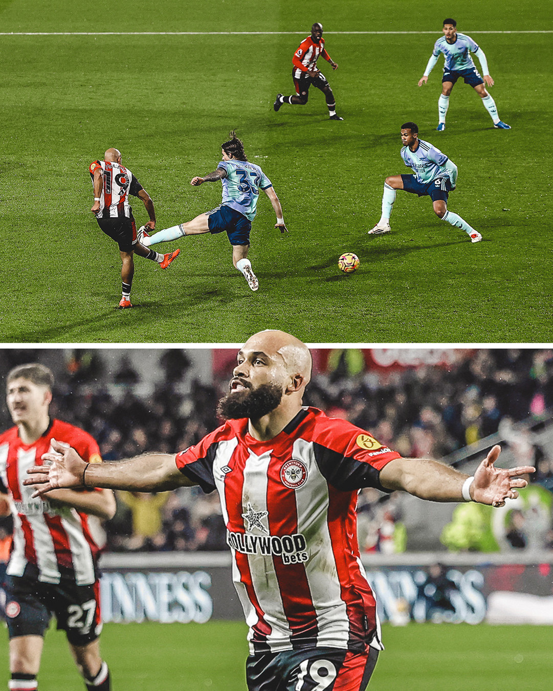 Arsenal ngược dòng đánh bại Brentford Arsenal