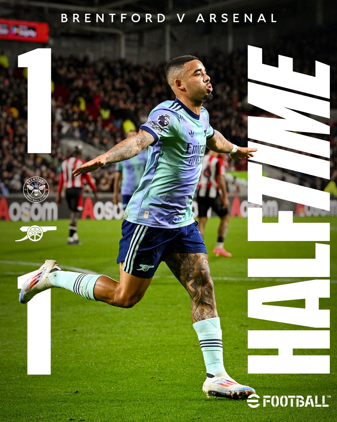 Arsenal ngược dòng đánh bại Brentford Arsenal