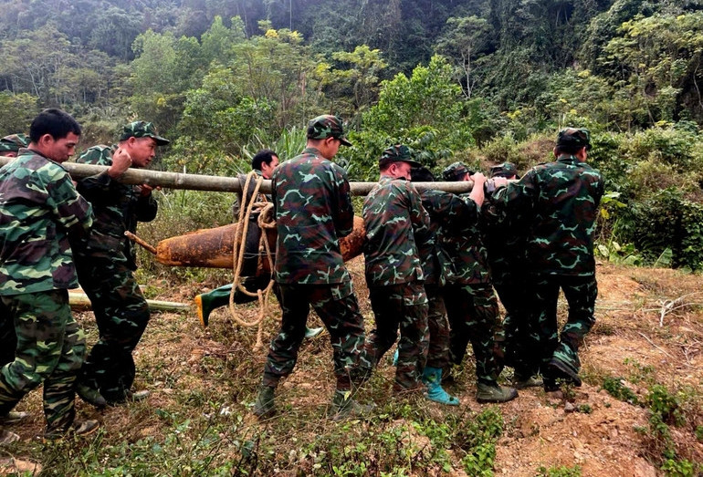 Hủy nổ thành công quả bom nặng 300kg ở Bắc Kạn