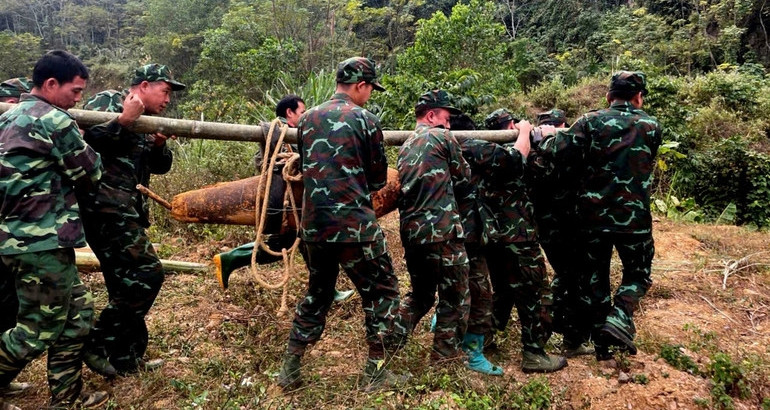 Hủy nổ thành công quả bom nặng 300kg ở Bắc Kạn