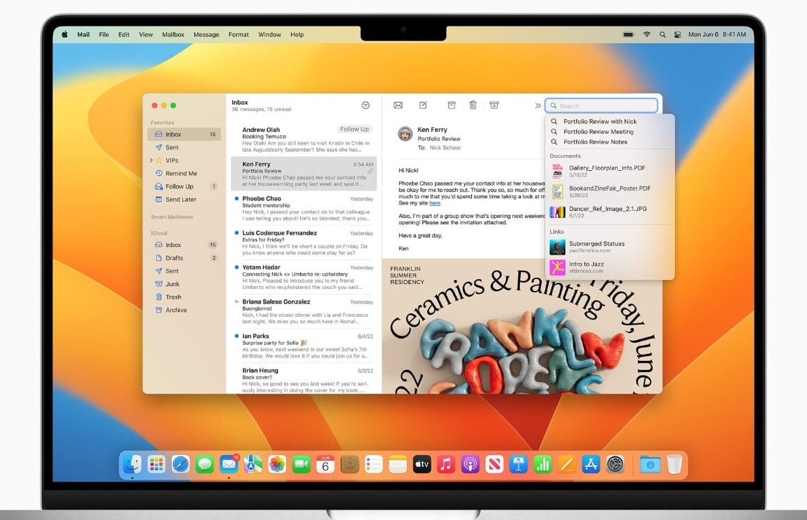 Ứng dụng Mail trên MacOS nhận nâng cấp tính năng AI