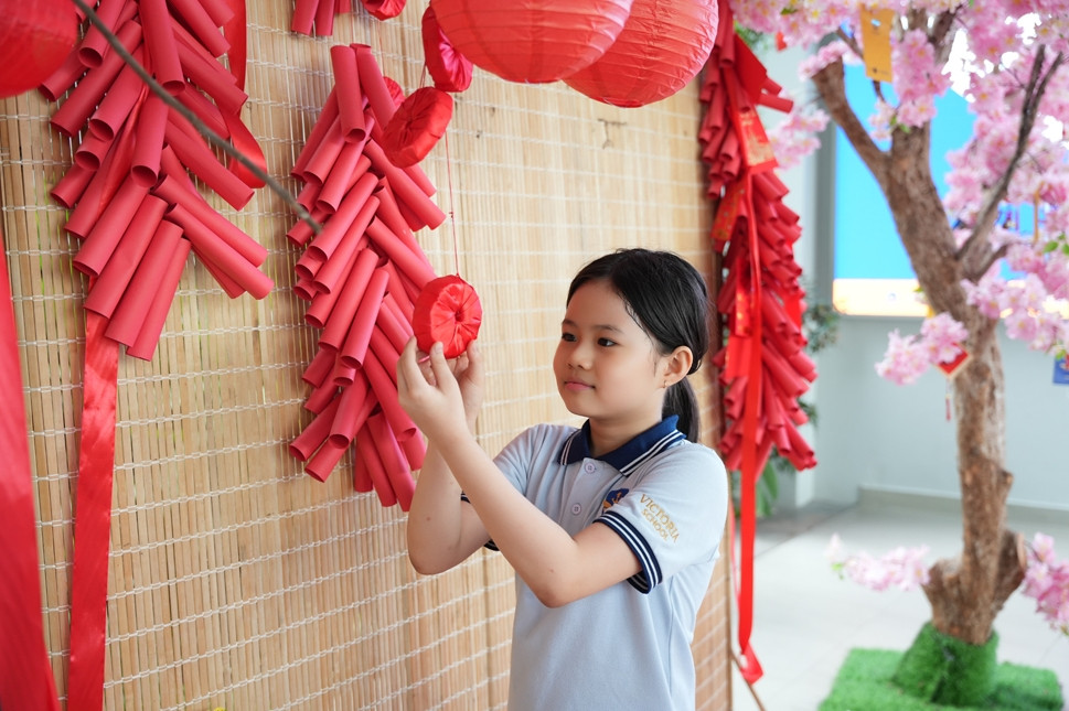 Học sinh Victoria School gìn giữ văn hóa truyền thống qua chuỗi hoạt động Tết