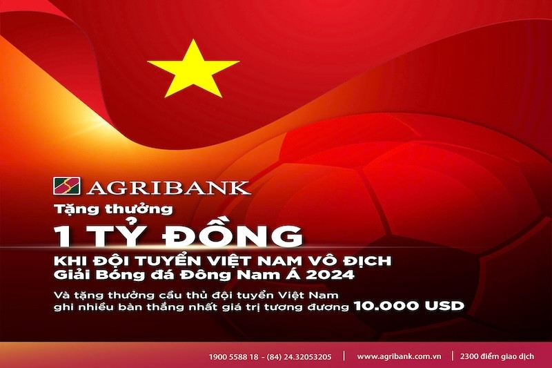 Agribank ‘tiếp lửa’ đội tuyển Việt Nam chinh phục ngôi vương ASEAN Cup 2024