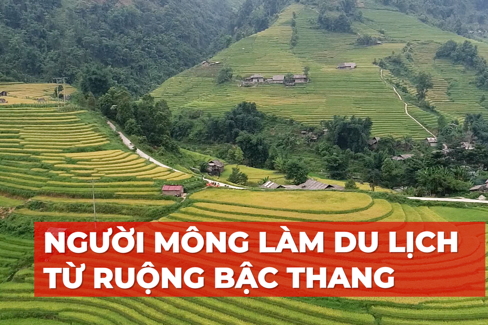 Người Mông làm du lịch từ ruộng bậc thang