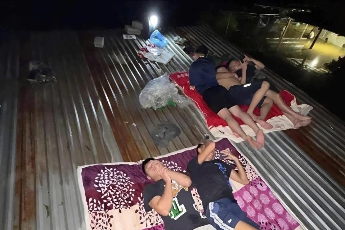 Hình ảnh 'giấc ngủ trên mái nhà' trong vùng lũ khiến triệu người xót xa