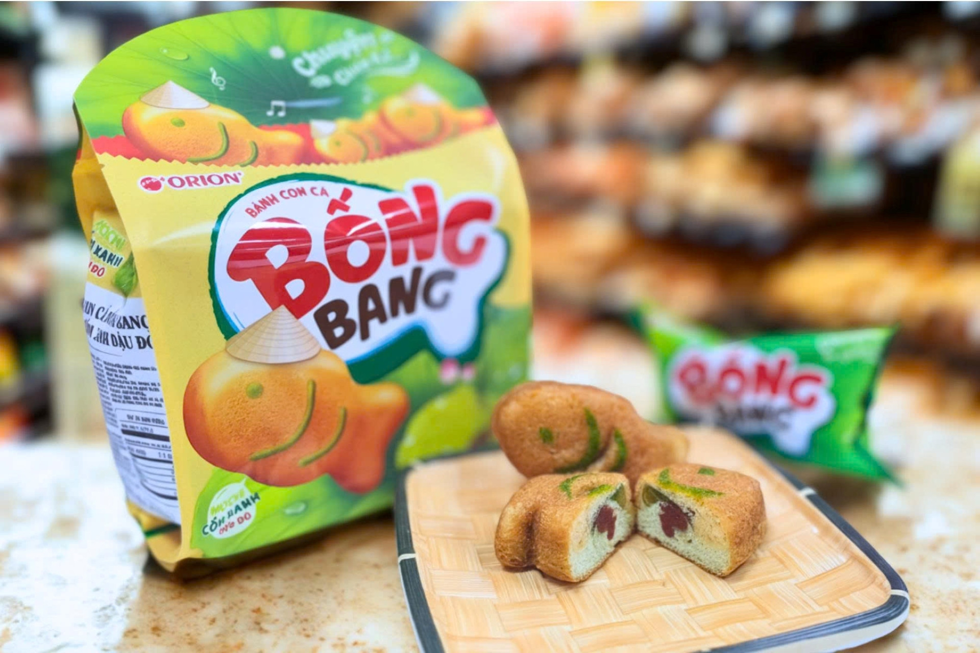 Bánh Bống Bang Cốm - mở đầu bộ sưu tập sản phẩm vị cốm đặc sắc của Orion