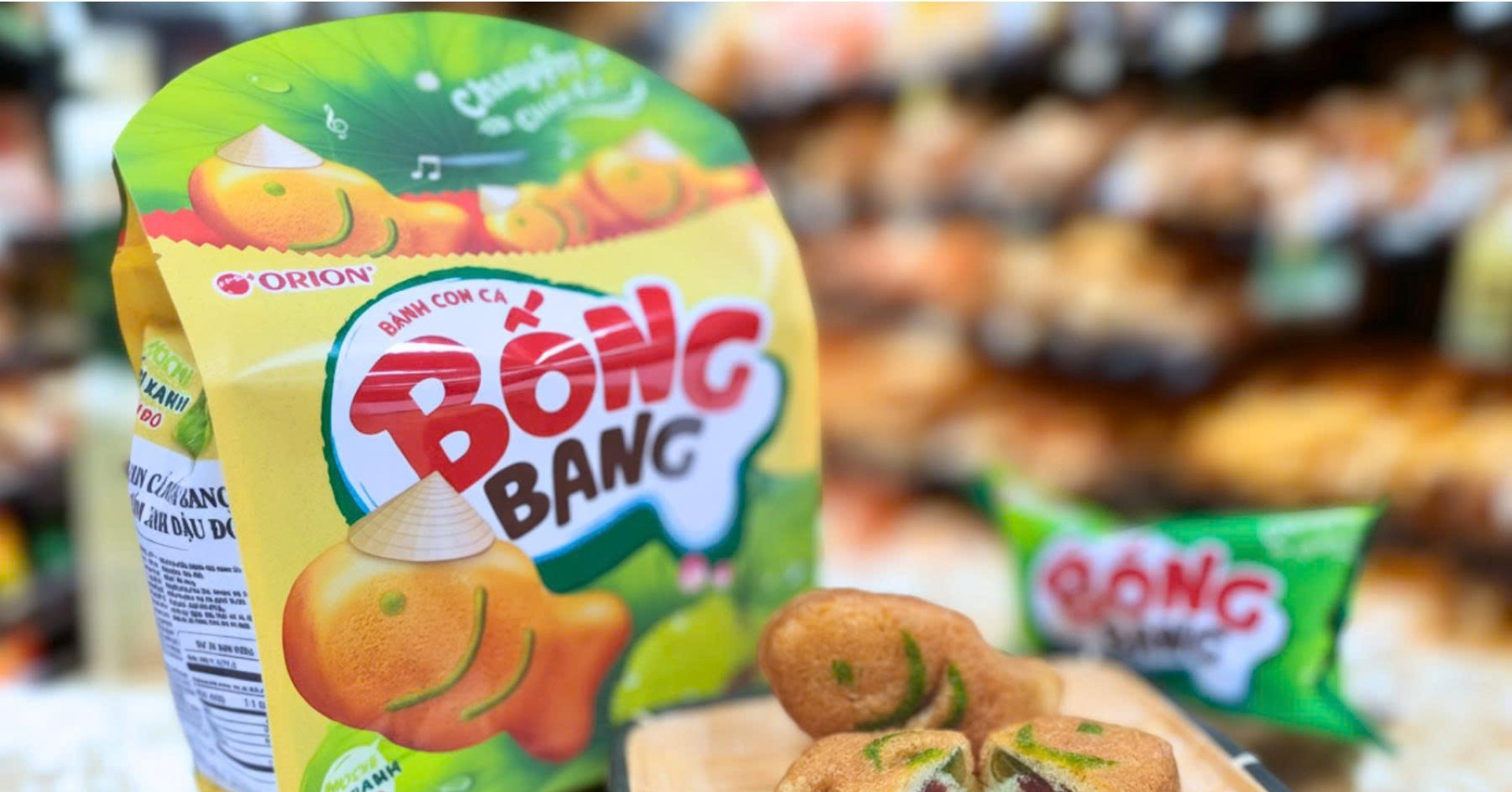 Bánh Bống Bang Cốm - mở đầu bộ sưu tập sản phẩm vị cốm đặc sắc của Orion