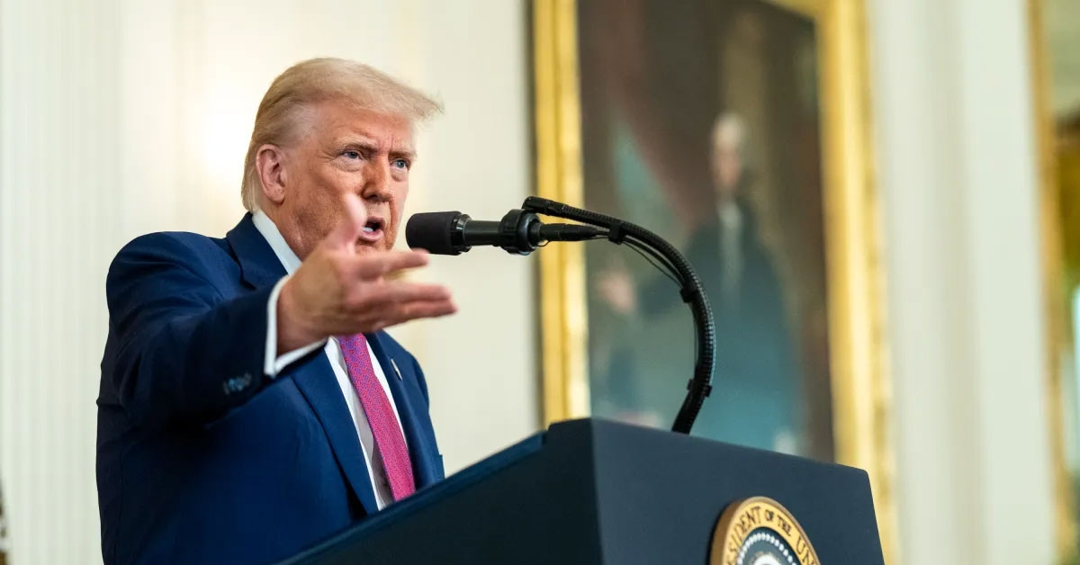 Giá vàng tăng vọt, thế giới rúng động sau tuyên bố của Tổng thống Mỹ Trump