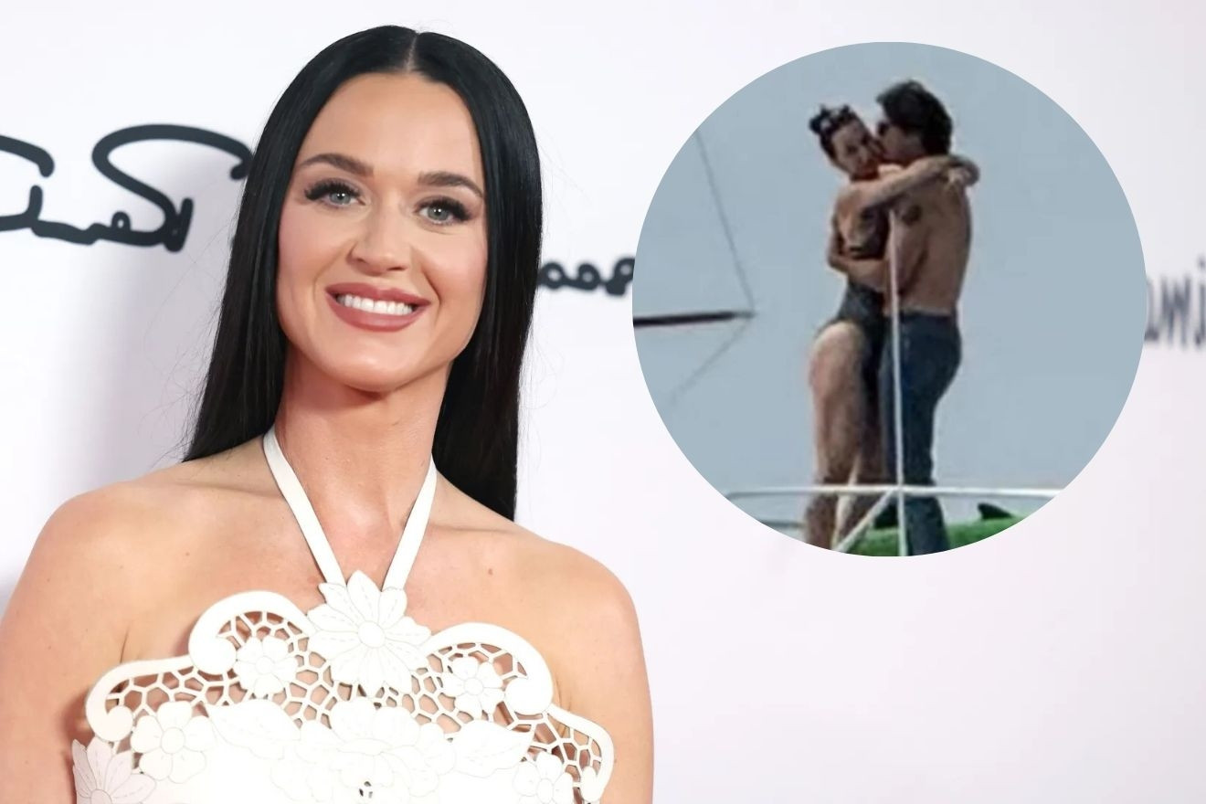 Ca sĩ Katy Perry ôm cựu Thủ tướng Canada trên du thuyền riêng