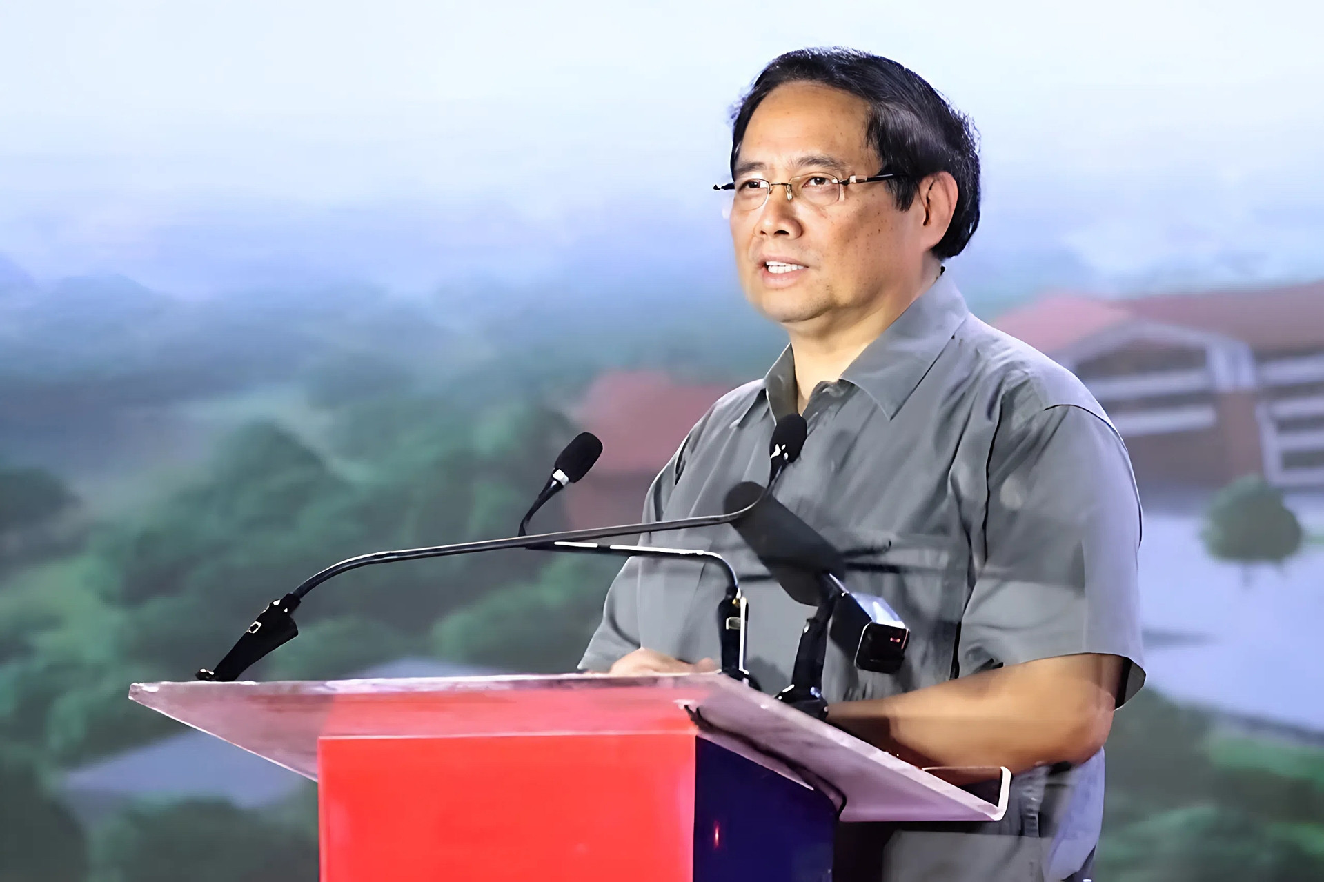 Thủ tướng Phạm Minh Chính dự lễ khởi công trường nội trú liên cấp ở Thanh Hóa