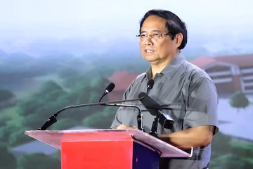 Thủ tướng Phạm Minh Chính dự lễ khởi công trường nội trú liên cấp ở Thanh Hóa