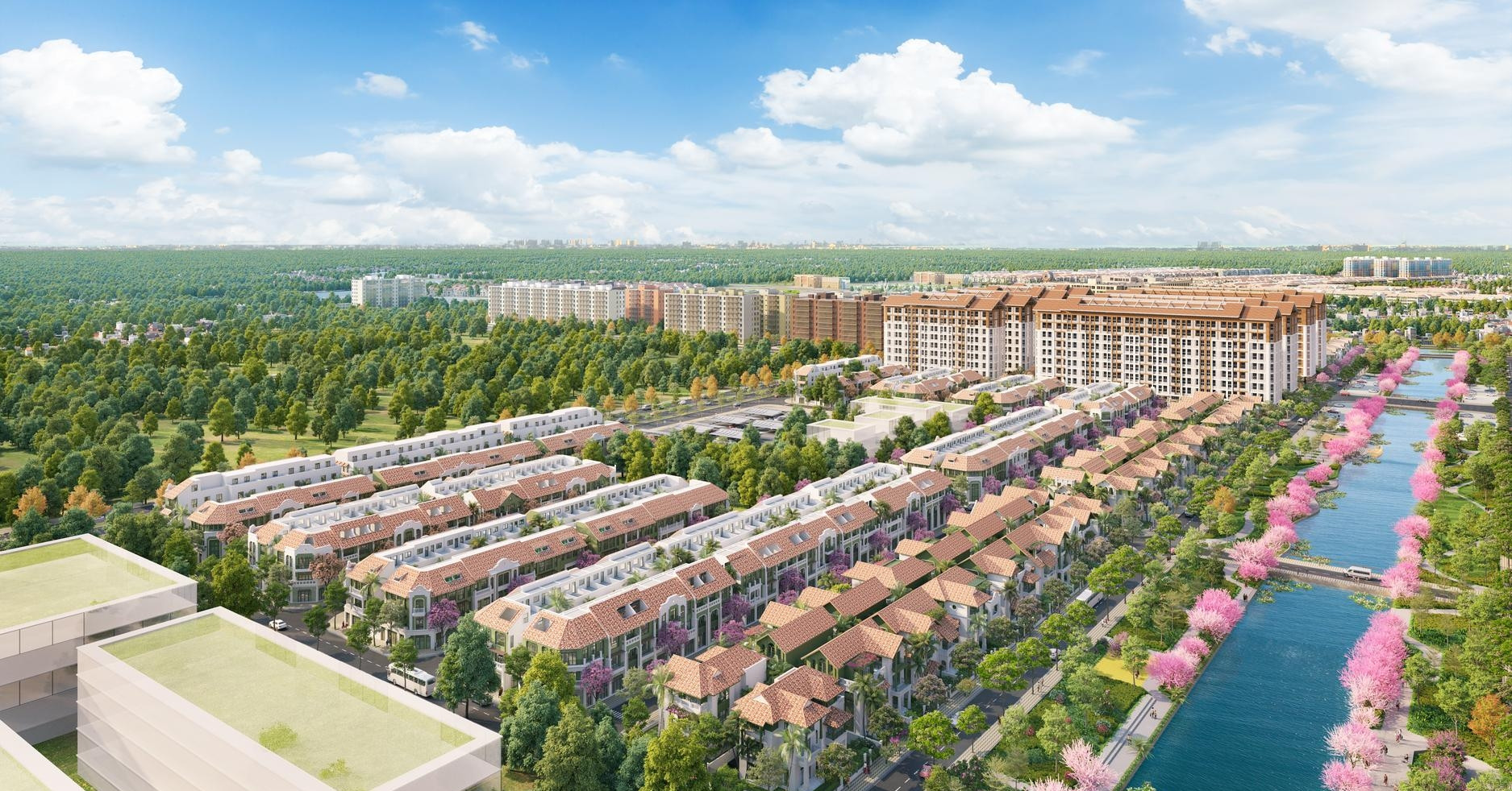 Quy hoạch độc đáo phân khu Flora Avenue dự án Sun Group Nam Hà Nội