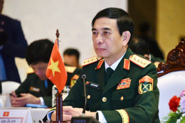 Bộ trưởng Quốc phòng ba nước chứng kiến diễn tập cứu hộ, cứu nạn chung