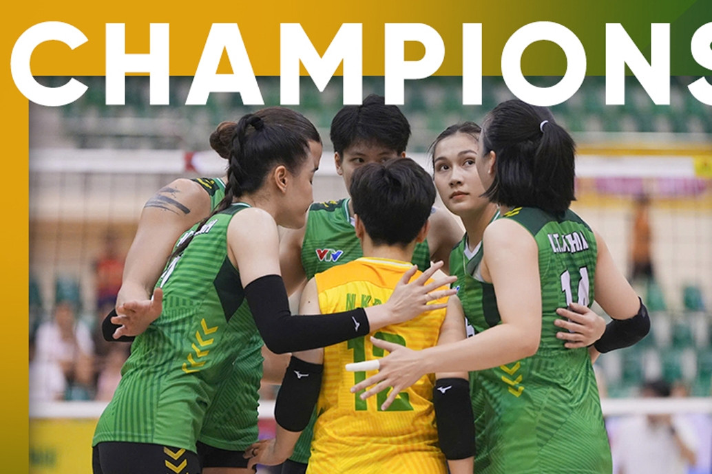 Đánh bại Ninh Bình, VTV Bình Điền Long An bảo vệ ngôi vô địch QG