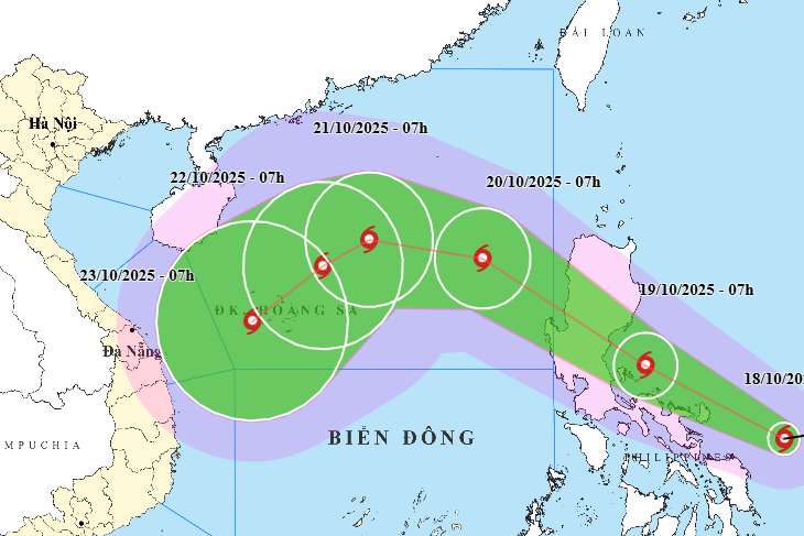 Bản tin trưa 18/10: Tin bão số 12 mới nhất: Có tên Fengshen, xu hướng mạnh thêm