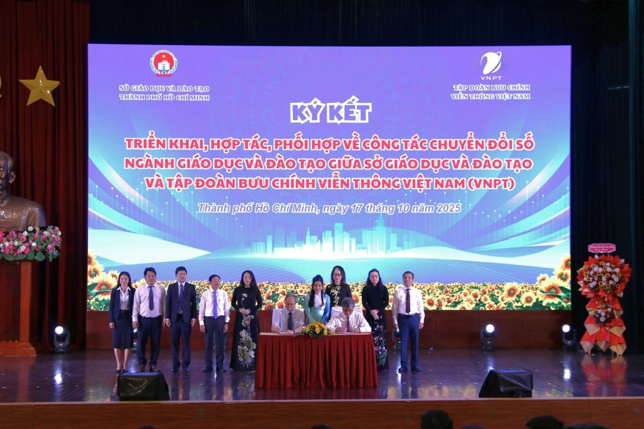 TP.HCM: VNPT và Sở GD&ĐT bắt tay thúc đẩy chuyển đổi số giáo dục