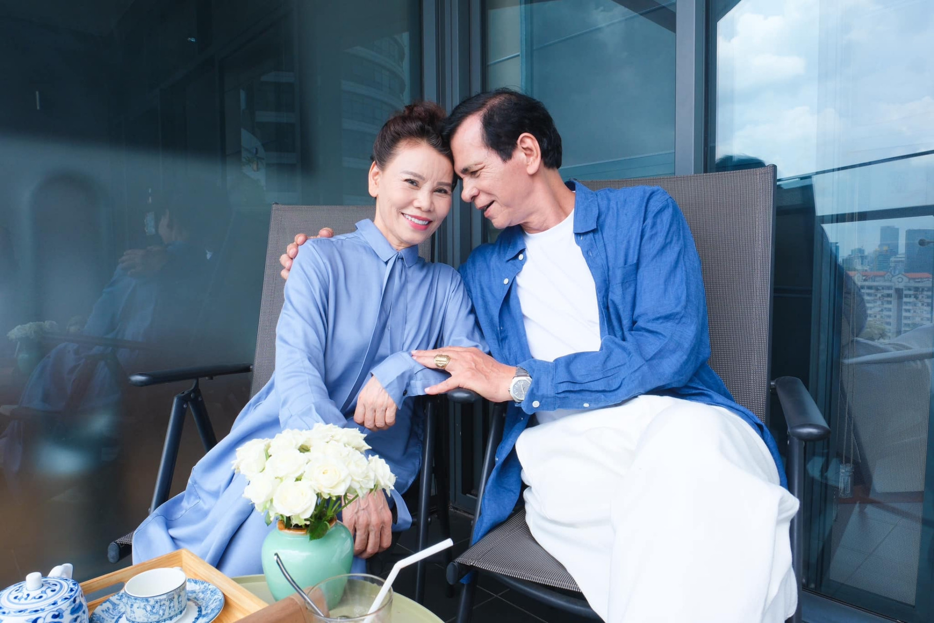 Bà Hương và chồng - ông Hồ Sĩ An gắn bó gần 50 năm.