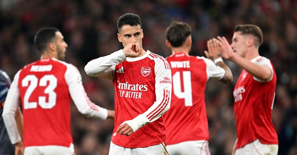 Arsenal thắng trận thứ hai liên tiếp tại Champions League