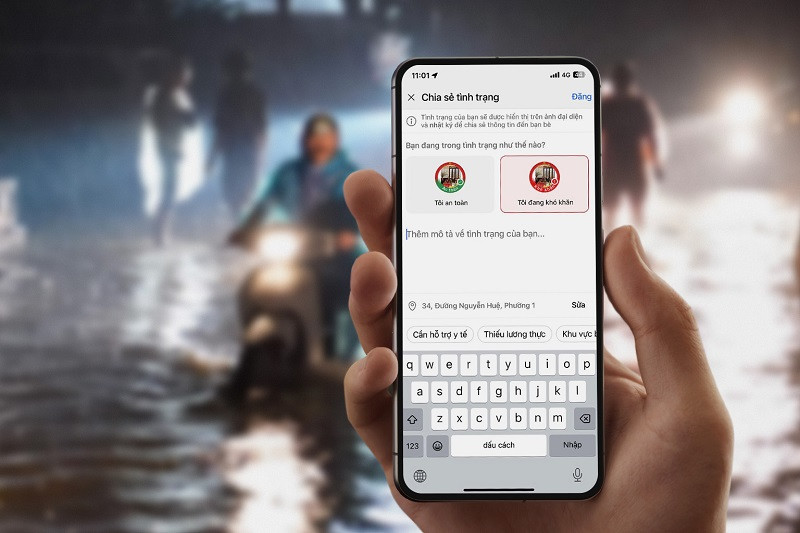 Bão số 10: 3 ngày, gần 25.000 cuộc gọi tới tổng đài 112 qua Zalo SOS