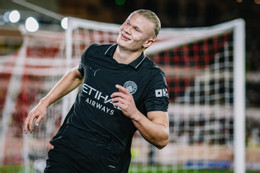 Haaland lập cú đúp, Man City tuột chiến thắng trên đất Pháp