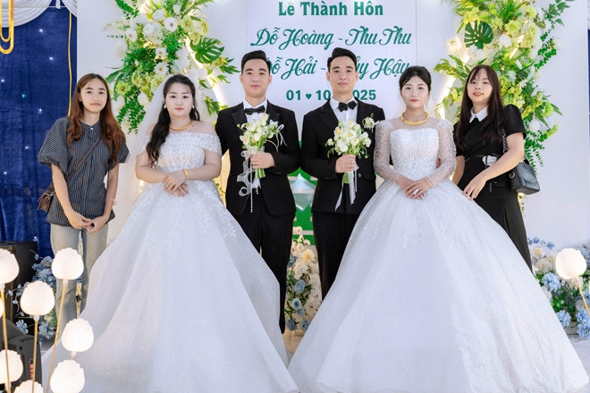 Anh em sinh đôi ở Thái Nguyên cưới cùng ngày, dân mạng chia 2 luồng ý kiến