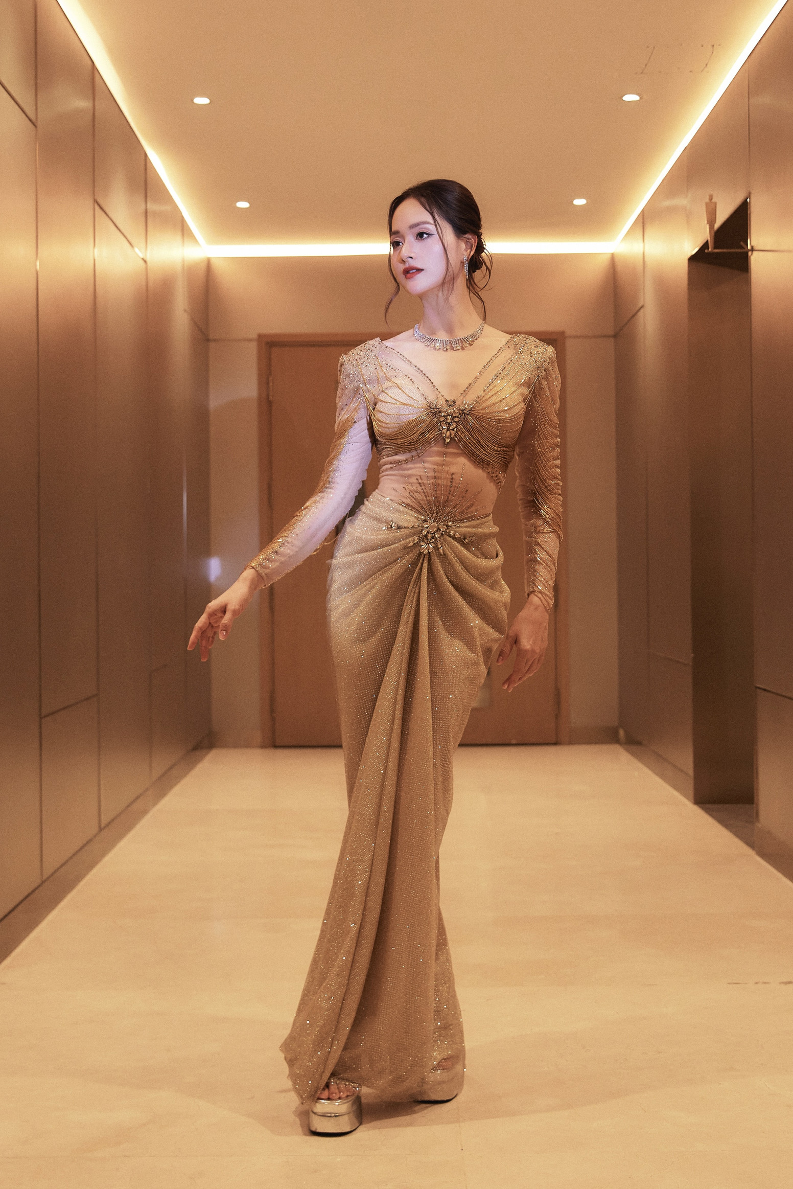 Diễn viên Lan Phương tại sự kiện