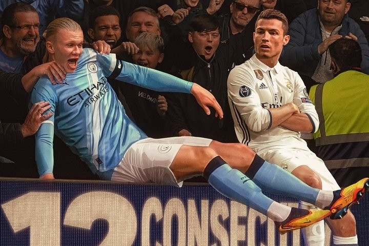 Haaland san bằng thành tích Ronaldo, chạm mốc mới ở Cúp C1