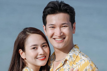 Thu Quỳnh đẹp rạng rỡ, diễn viên Việt Hoa và chồng tình cảm ở biển