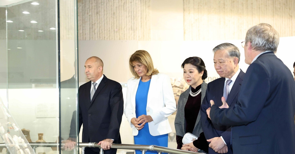 Tổng Bí thư Tô Lâm và Phu nhân tham quan Bảo tàng Lịch sử Quốc gia Bulgaria