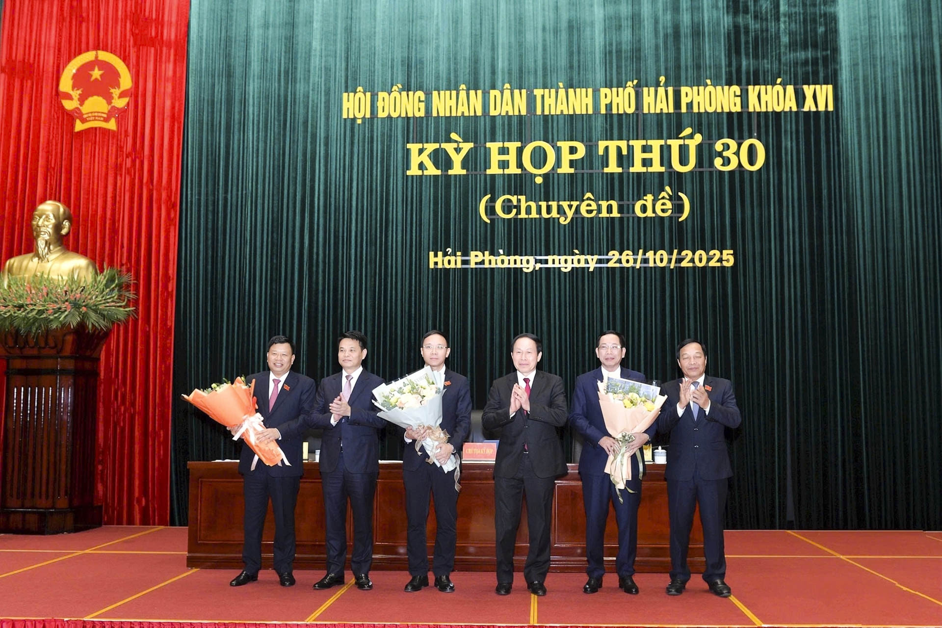 Hải Phòng có thêm 1 phó chủ tịch HĐND và 2 phó chủ tịch UBND thành phố