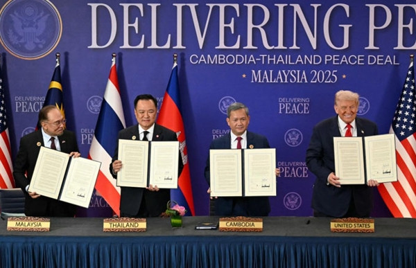 Thái Lan và Campuchia ký tuyên bố chung về thỏa thuận hòa bình