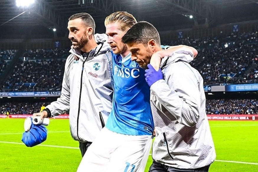 Napoli xác nhận De Bruyne chấn thương nặng, nghỉ dài hạn