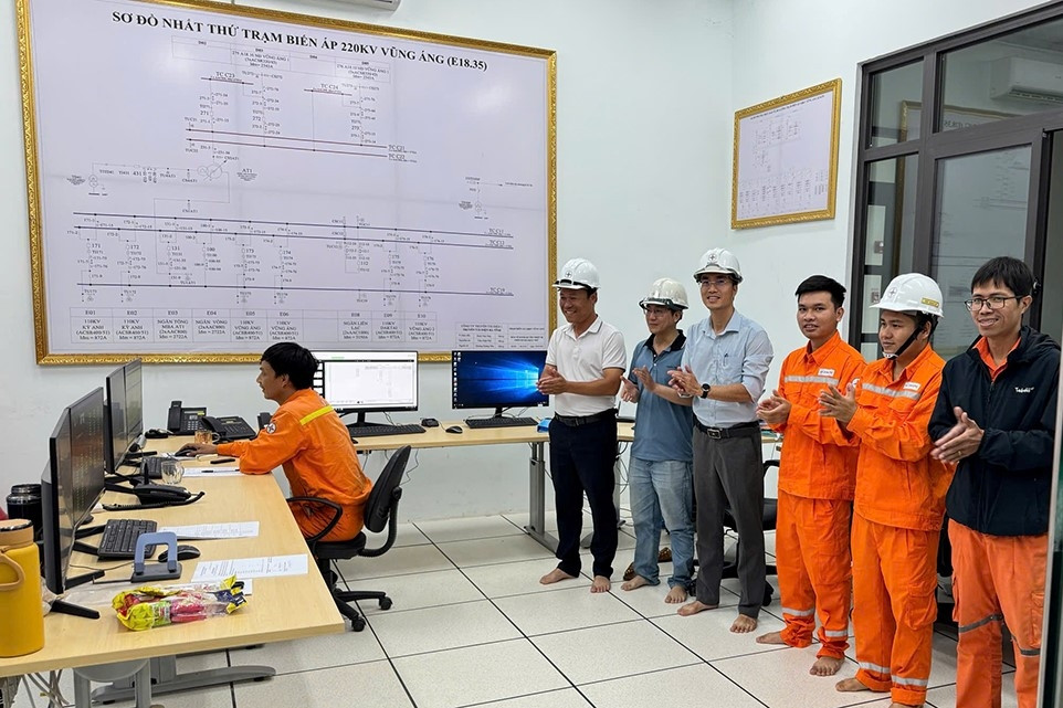 Hoàn thành toàn bộ dự án Trạm biến áp 220kV Vũng Áng và đấu nối