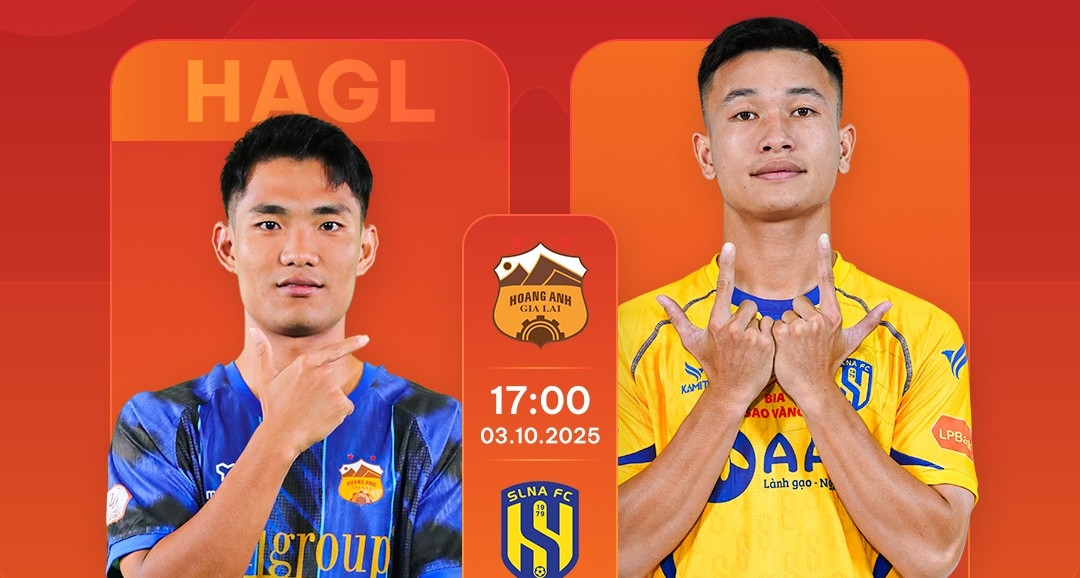 Trực tiếp bóng đá HAGL 1-0 SLNA: Chủ nhà có bàn đầu tiên tại V-League