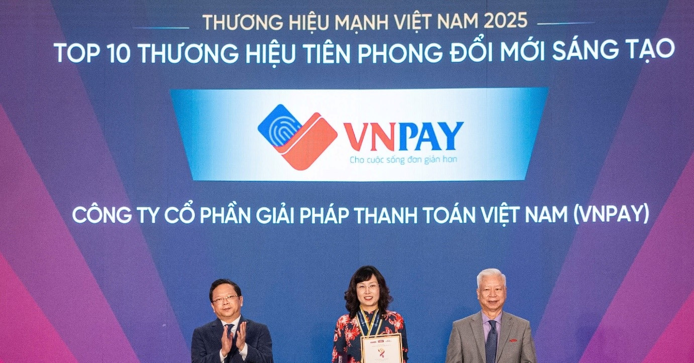 VNPAY lọt Top 10 thương hiệu tiên phong đổi mới sáng tạo 2025