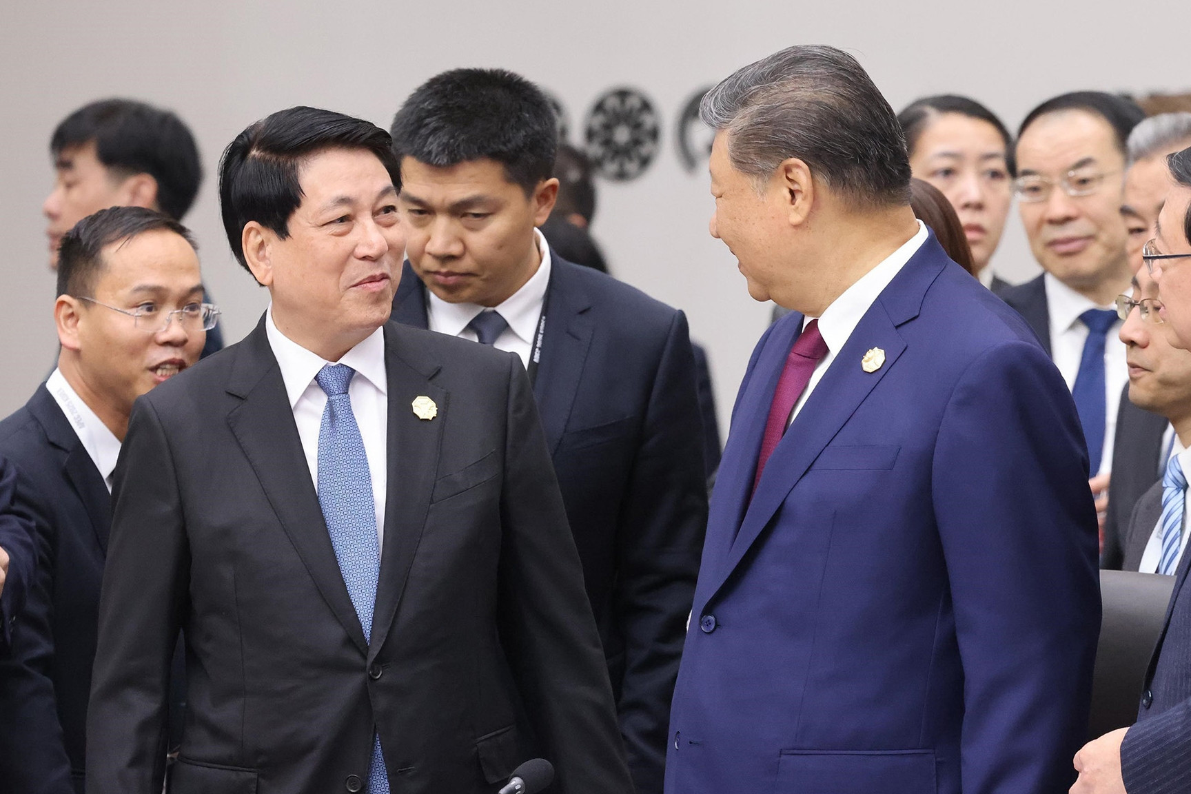 Chủ tịch nước Lương Cường gặp Tổng Bí thư, Chủ tịch Trung Quốc Tập Cận Bình