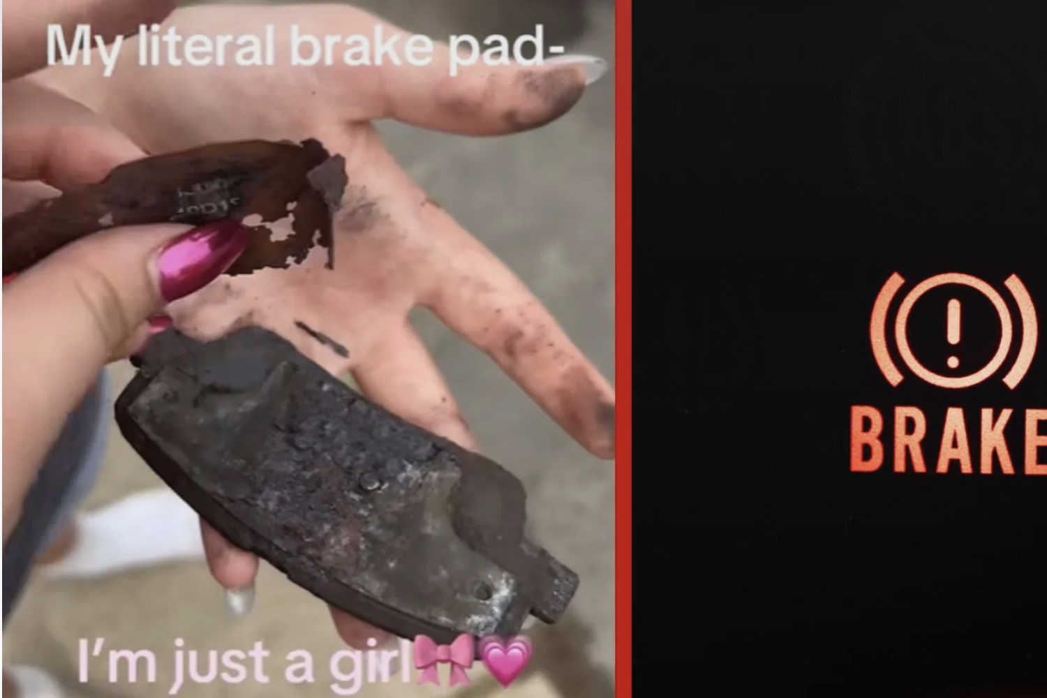 Nữ tài xế khiến dân mạng sốc vì lái xe với má phanh mòn như “giấy mỏng”