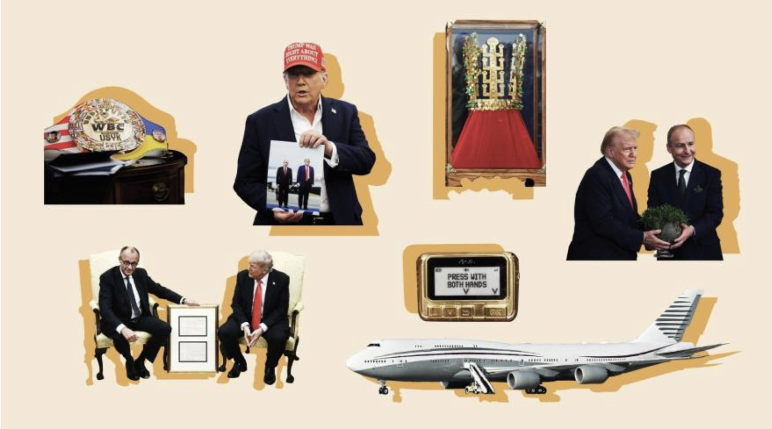 Quà tặng của Tổng thống Trump. Ảnh: CNN