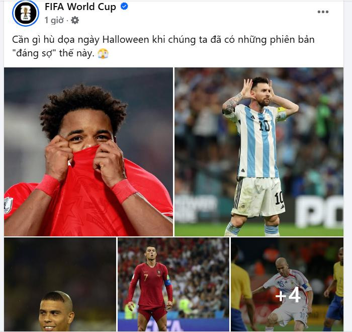 Dòng trạng thái của trang FIFA World Cup