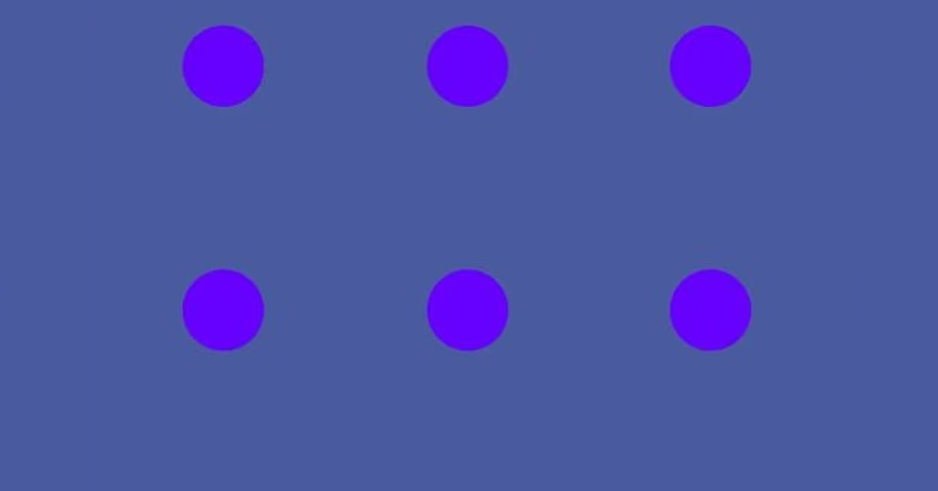 Ảo giác thị giác gây tranh cãi: Chấm tròn xanh hay tím?