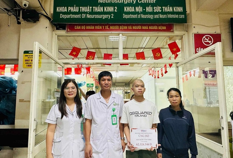 Em Trần Văn Vinh bị tai nạn giao thông được bạn đọc giúp đỡ hơn 62 triệu đồng