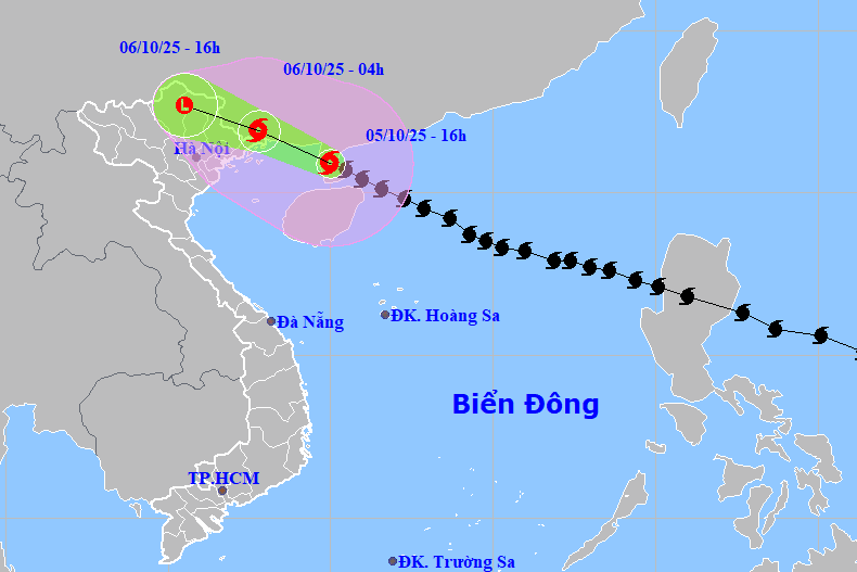 Bão số 11 Matmo có thể vào Quảng Ninh đêm nay, gió mạnh nhất cấp 8-9