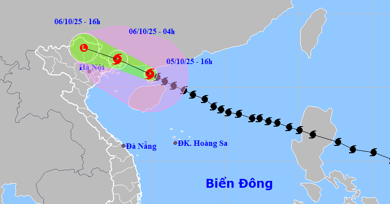 Bão số 11 Matmo có thể vào Quảng Ninh đêm nay, gió mạnh nhất cấp 8-9