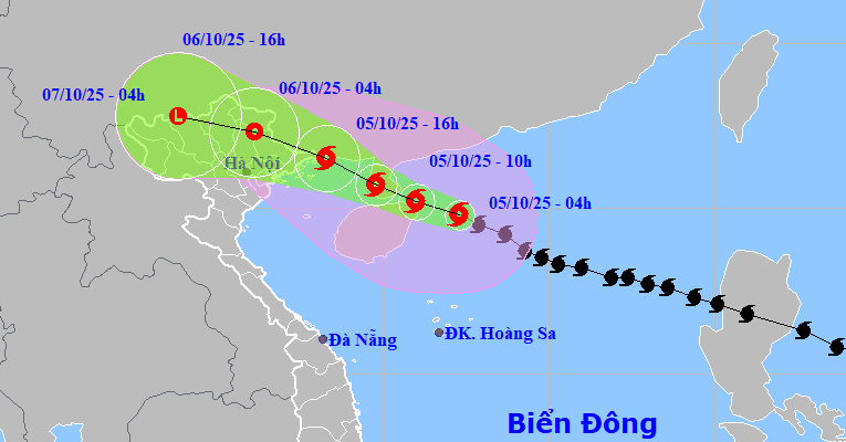 Tin mới nhất về bão số 11 Matmo: Cách Quảng Ninh 420km, miền Bắc sắp chịu ảnh hưởng