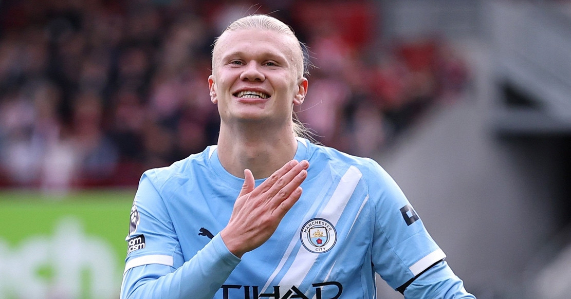 Haaland lập đại công giúp Man City hạ Brentford