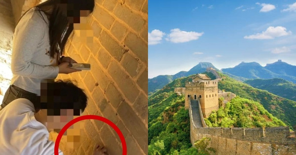 Khắc tên, vẽ trái tim lên Vạn Lý Trường Thành, đôi trẻ nhận kết đắng