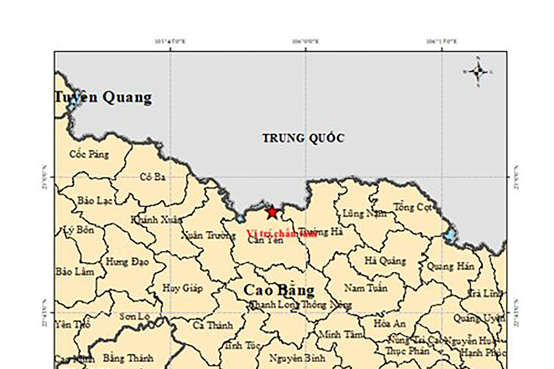 Động đất ở Cao Bằng