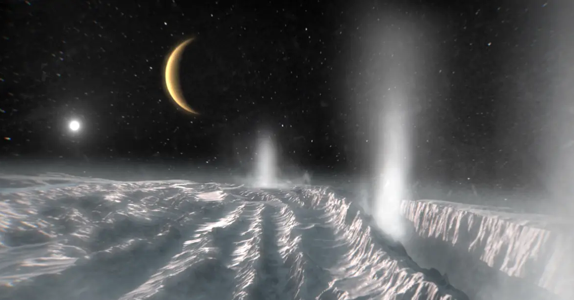 Hé lộ bằng chứng mặt trăng của sao Thổ có thể tồn tại sự sống