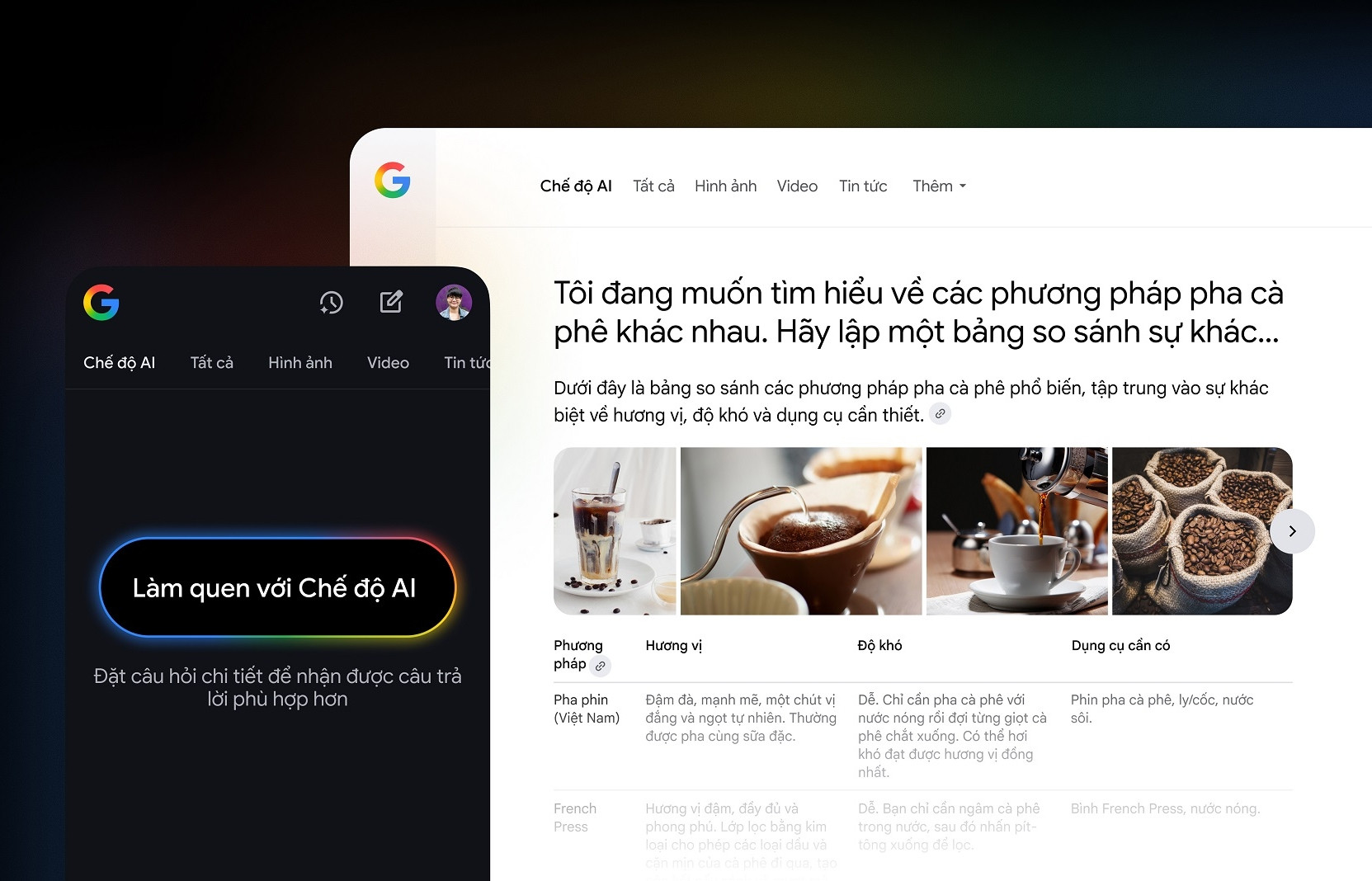 Chế độ tìm kiếm mạnh nhất của Google chính thức hỗ trợ tiếng Việt